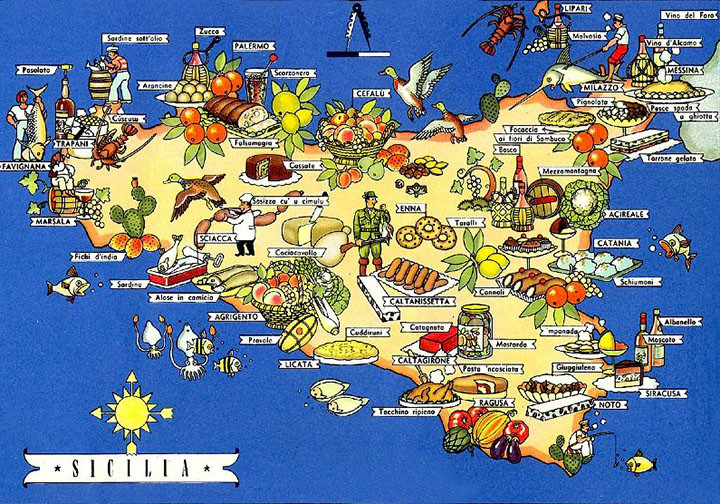 SICILIA - ENOGASTRONOMIA-mappa