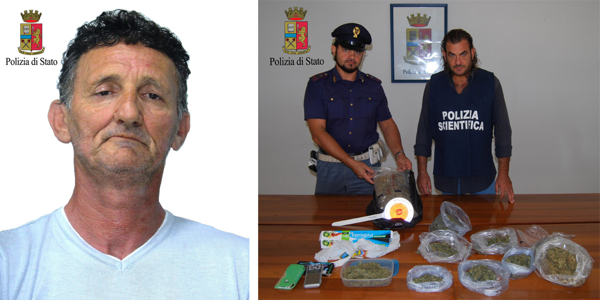 arresto-polizia-marsala-dantoni-salvatore-sequestro-marijuana