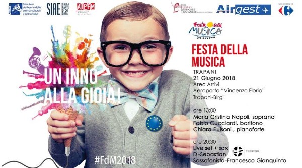Festa della musica 2018: all’aeroporto Trapani Birgi concerti aperti al pubblico