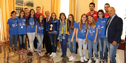 Volley under 14 campionesse premiate dal Comune di Marsala