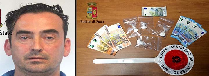 Operazione antidroga della polizia: arrestato con 12 grammi di cocaina