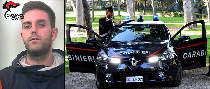 PETROSINO: Deteneva marijuana ai fini di spaccio, marsalese arrestato dai carabinieri dopo un inseguimento