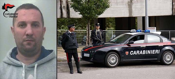 Petrosino: arrestato dai carabinieri con 10 gr. di cocaina