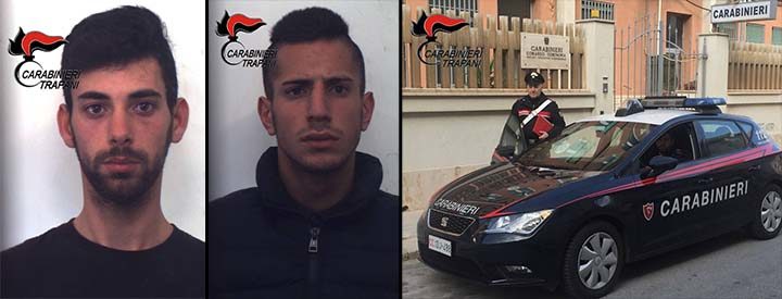 Trapani: 2 arresti dei Carabinieri nel fine settimana