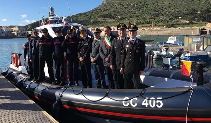 Inaugurato il nuovo mezzo nautico dei Carabinieri che farà base a Favignana